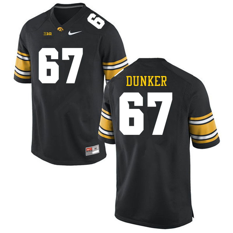 Men #67 Gennings Dunker Iowa Hawkeyes College Football Jerseys Sale-Black